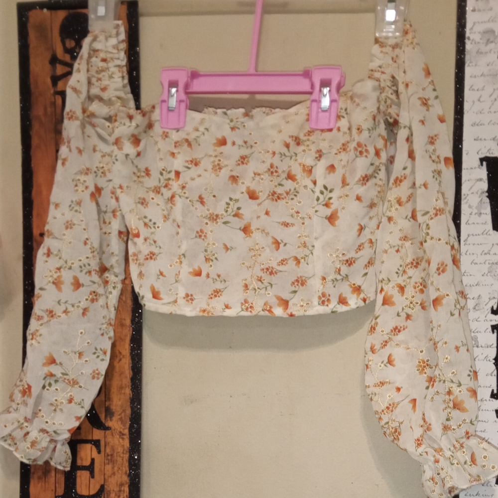 5/$12 Shein Floral Off-Shoulder Women's Top